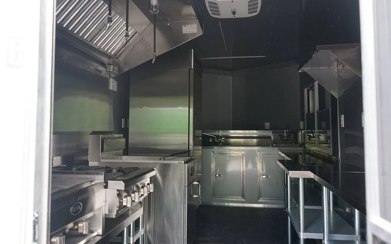8.5' x 16' White Concession Trailer with Appliances
