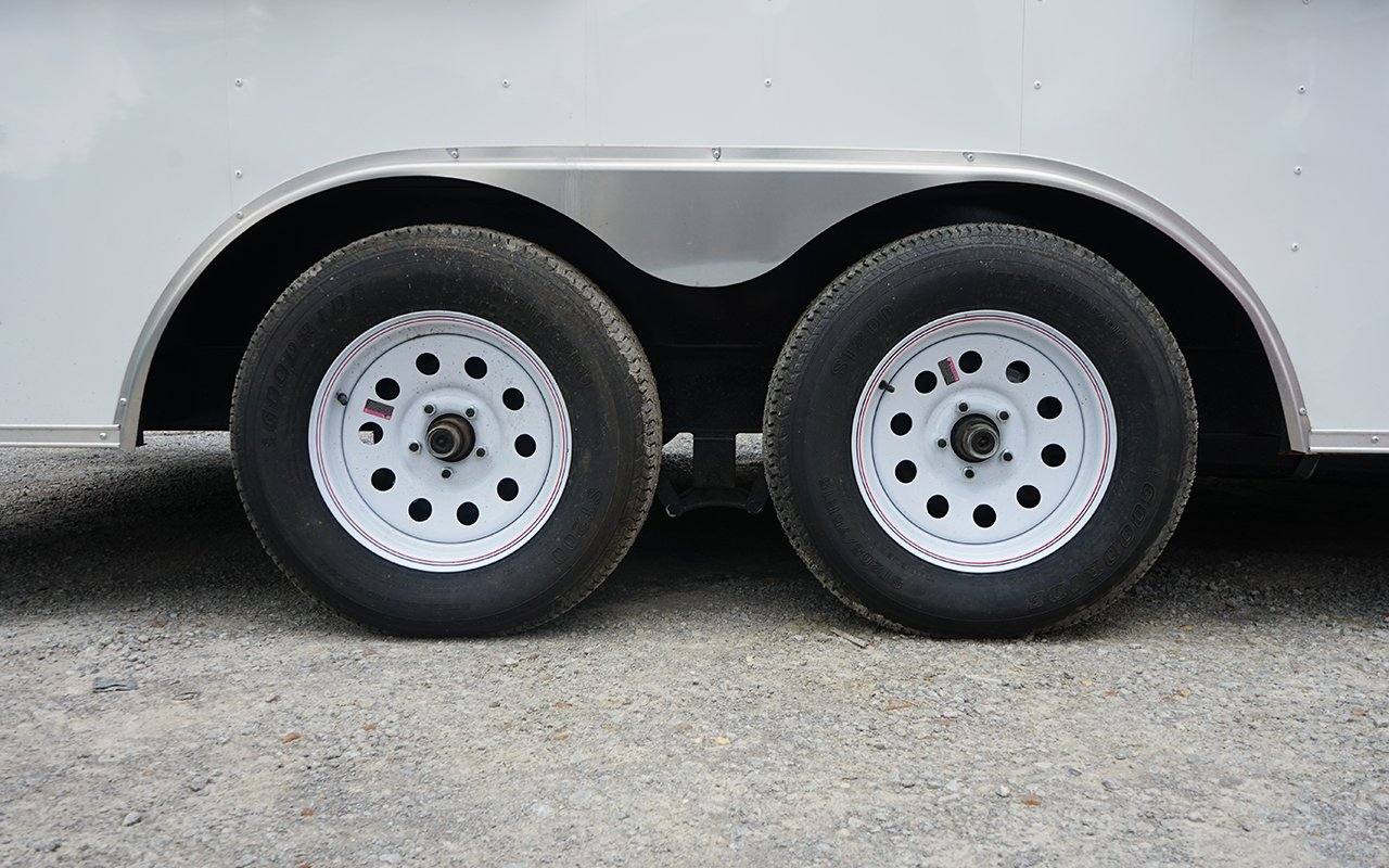 8.5' x 16' White Concession Trailer with Appliances
