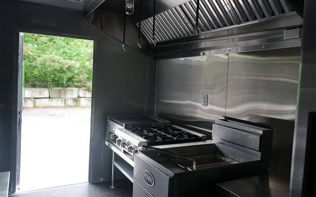 8.5' x 16' White Concession Trailer with Appliances