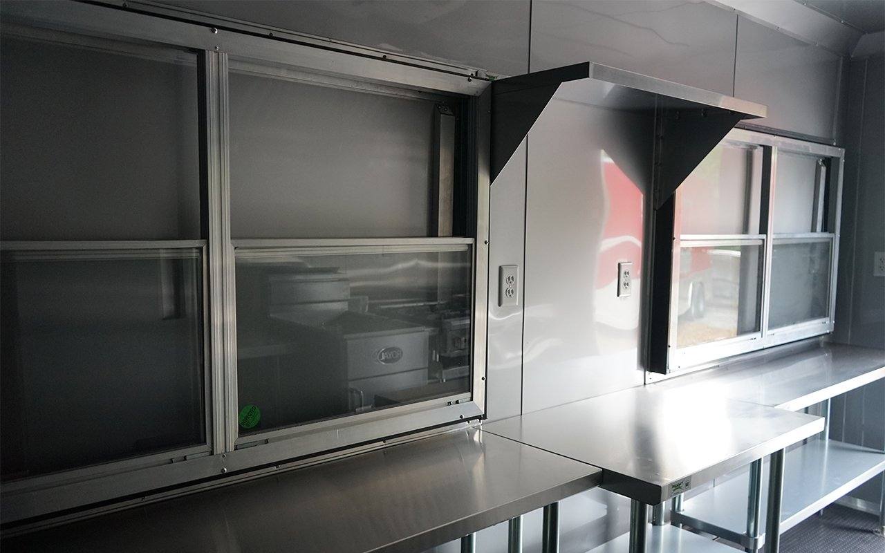 8.5' x 16' White Concession Trailer with Appliances