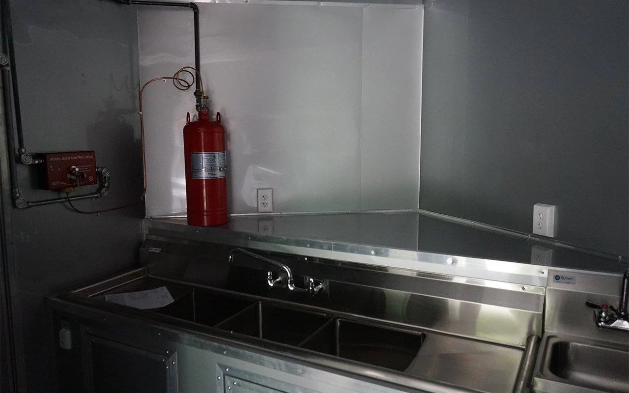 8.5' x 16' White Concession Trailer with Appliances