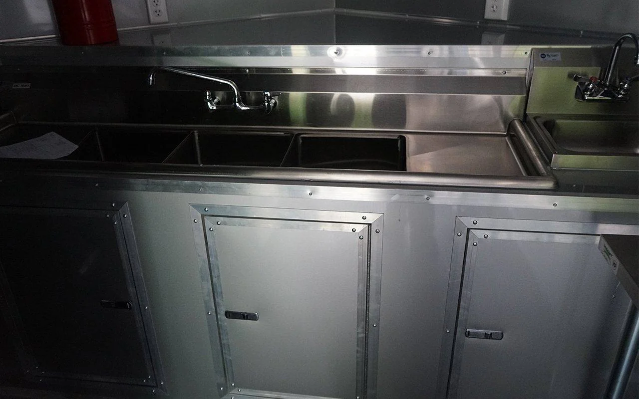 8.5' x 16' White Concession Trailer with Appliances