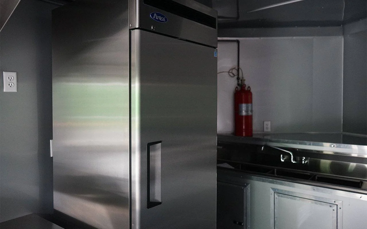 8.5' x 16' White Concession Trailer with Appliances