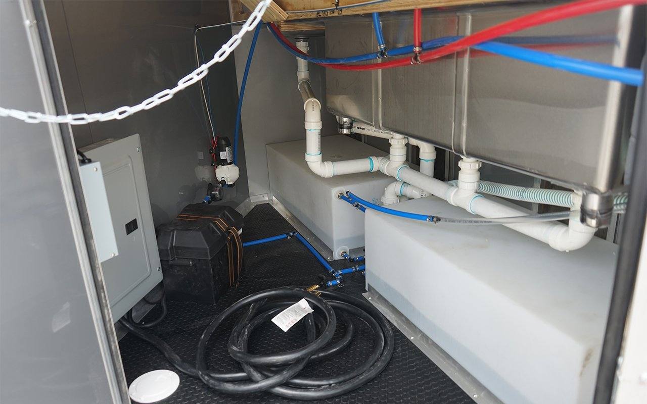 8.5' x 16' White Concession Trailer with Appliances