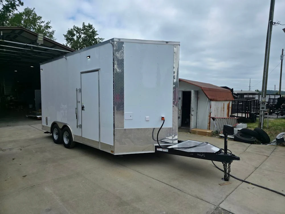 8.5' X 16' White Ice Cream Beverage Concession Trailer Food Event Catering