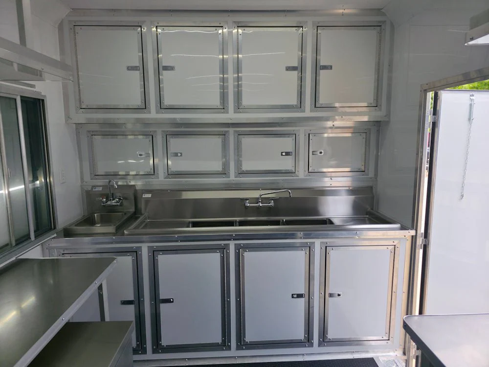 8.5' X 16' White Ice Cream Beverage Concession Trailer Food Event Catering
