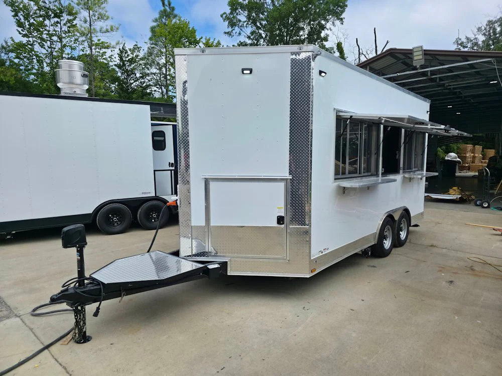 8.5' X 16' White Ice Cream Beverage Concession Trailer Food Event Catering