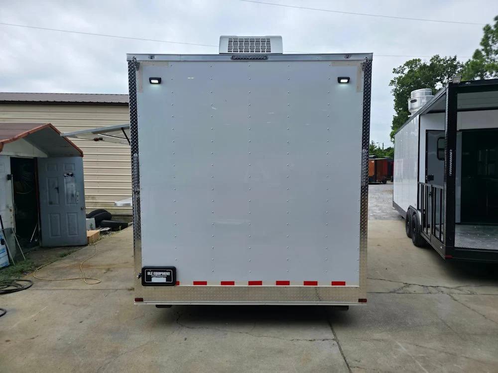 8.5' X 16' White Ice Cream Beverage Concession Trailer Food Event Catering