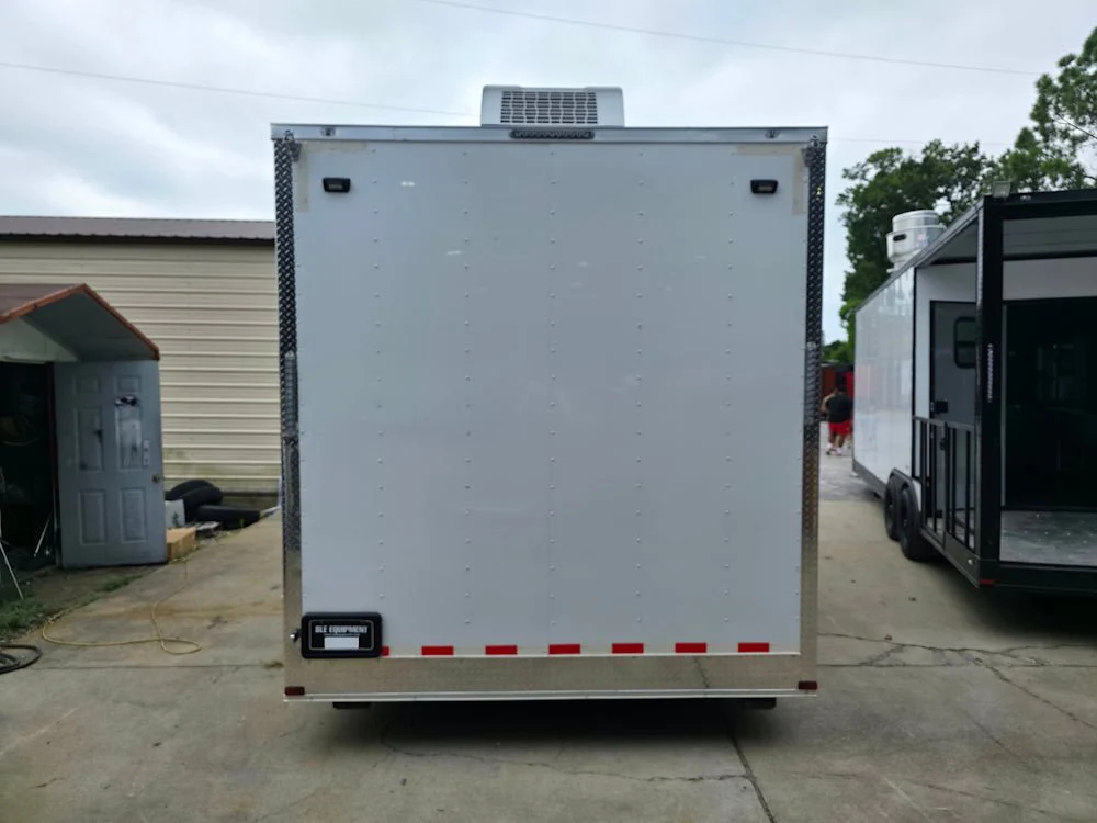8.5' X 16' White Ice Cream Beverage Concession Trailer Food Event Catering