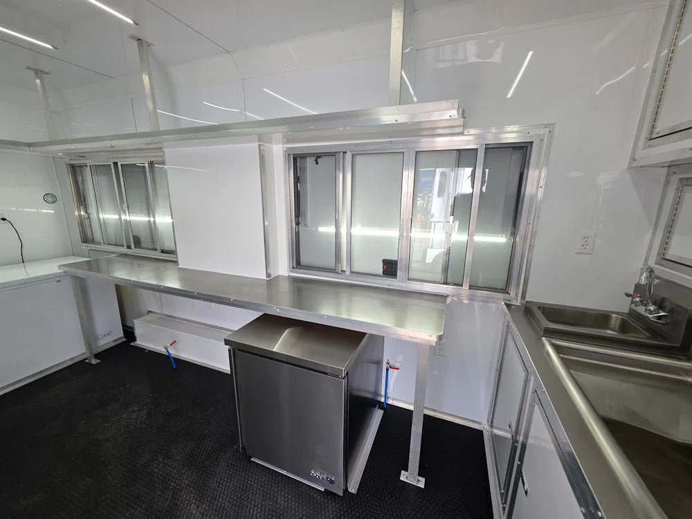 8.5' X 16' White Ice Cream Beverage Concession Trailer Food Event Catering
