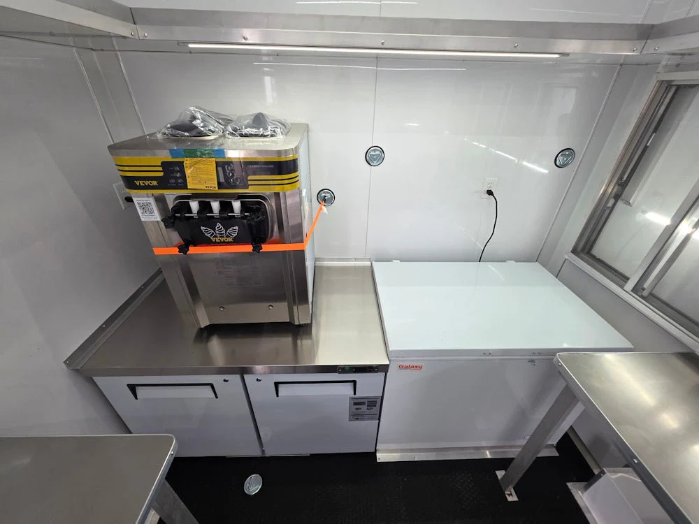 8.5' X 16' White Ice Cream Beverage Concession Trailer Food Event Catering