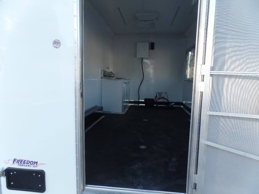 195-8.5-x-16-white-snow-cone-concession-food-trailer-2.jpg 8.5' x 16' White Snow Cone Concession Food Trailer