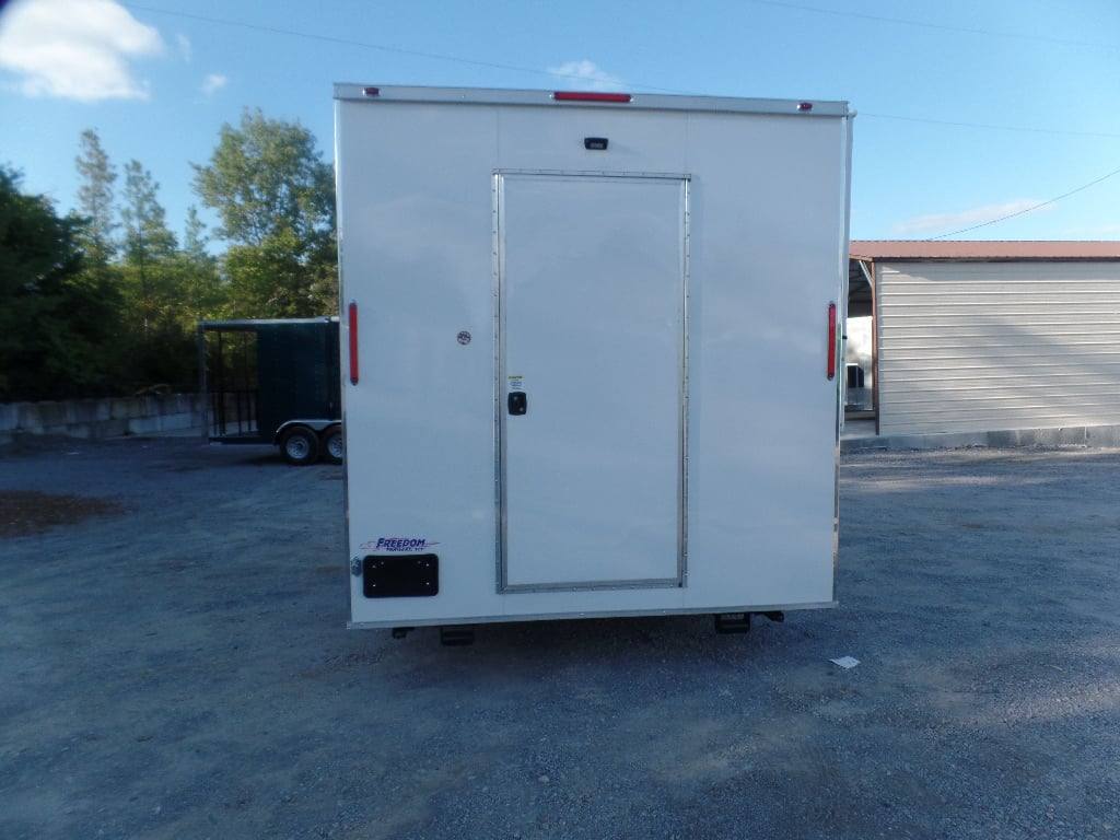 195-8.5-x-16-white-snow-cone-concession-food-trailer-3.jpg 8.5' x 16' White Snow Cone Concession Food Trailer