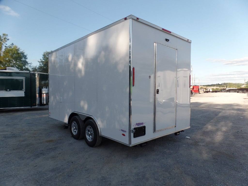 195-8.5-x-16-white-snow-cone-concession-food-trailer-5.jpg 8.5' x 16' White Snow Cone Concession Food Trailer