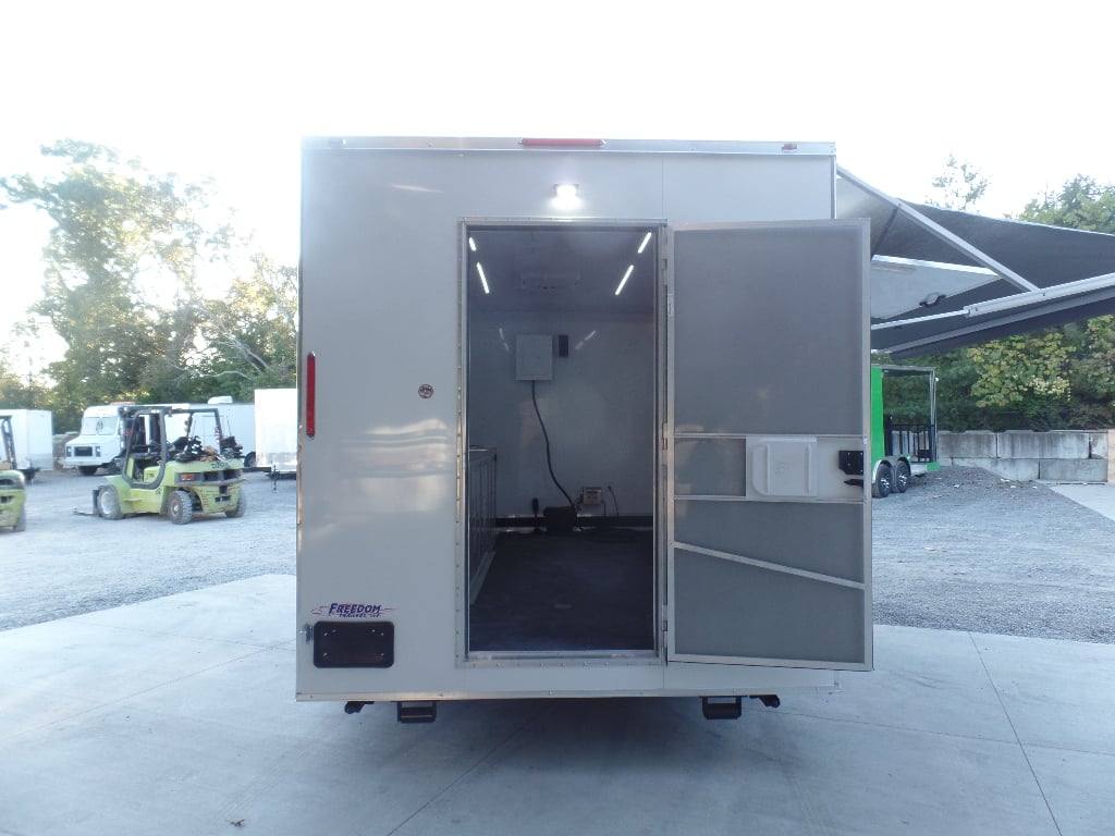 196-8.5-x-16-white-snow-cone-concession-food-trailer-3.jpg 8.5' x 16' White Snow Cone Concession Food Trailer