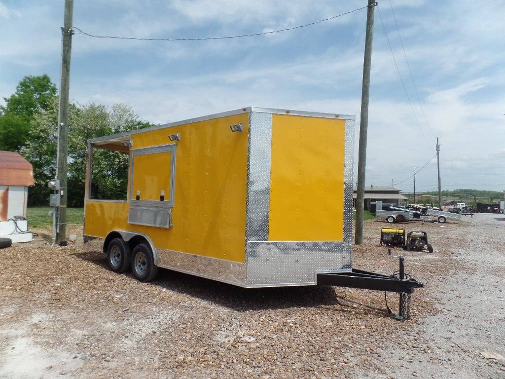 198-8.5-x-16-yellow-concession-food-catering-event-trailer-13.jpg 8.5' x 16' Yellow Concession Food Catering Event Trailer