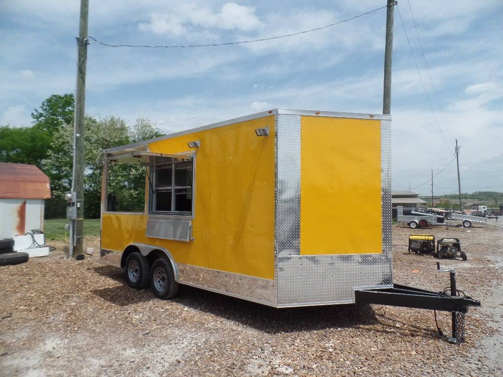 198-8.5-x-16-yellow-concession-food-catering-event-trailer-14.jpg 8.5' x 16' Yellow Concession Food Catering Event Trailer