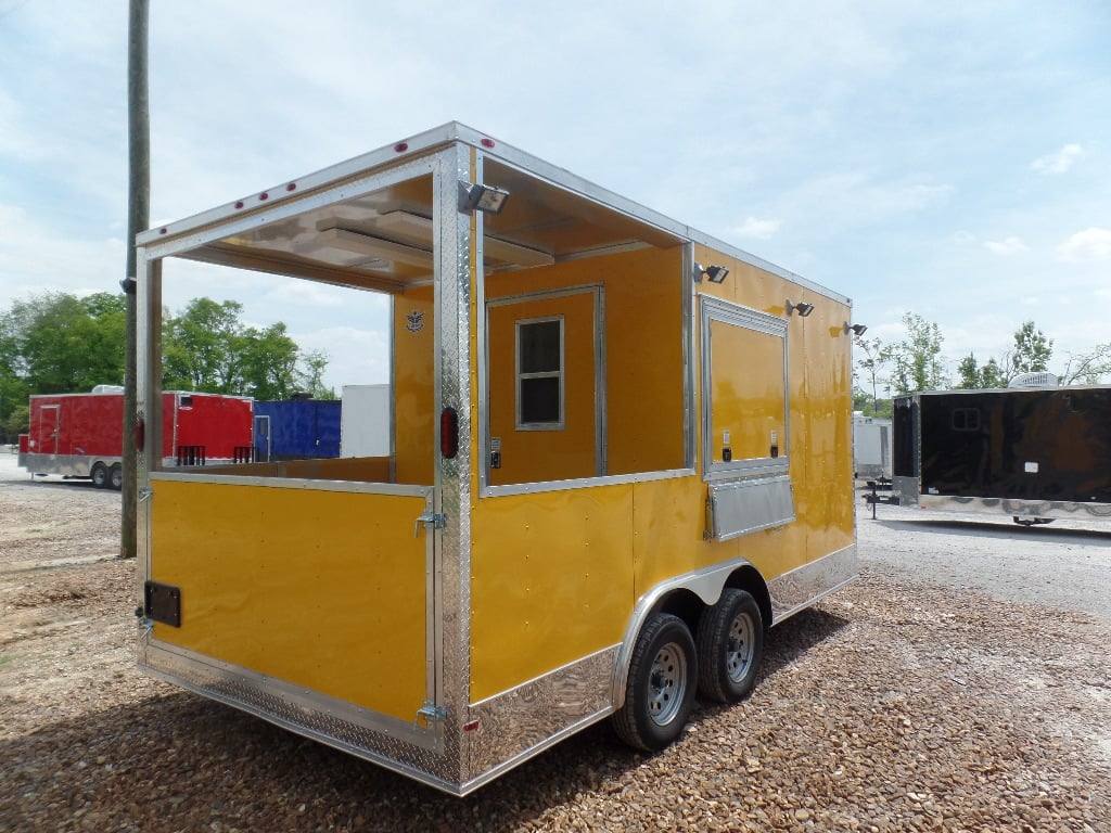 198-8.5-x-16-yellow-concession-food-catering-event-trailer-15.jpg 8.5' x 16' Yellow Concession Food Catering Event Trailer