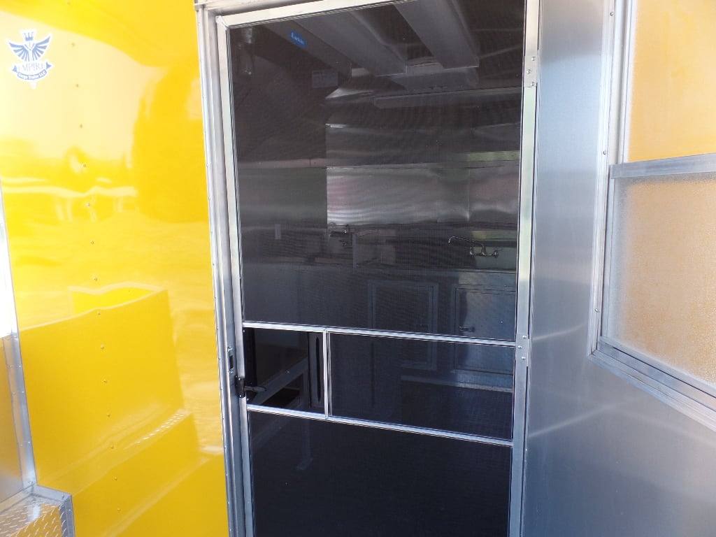 198-8.5-x-16-yellow-concession-food-catering-event-trailer-17.jpg 8.5' x 16' Yellow Concession Food Catering Event Trailer