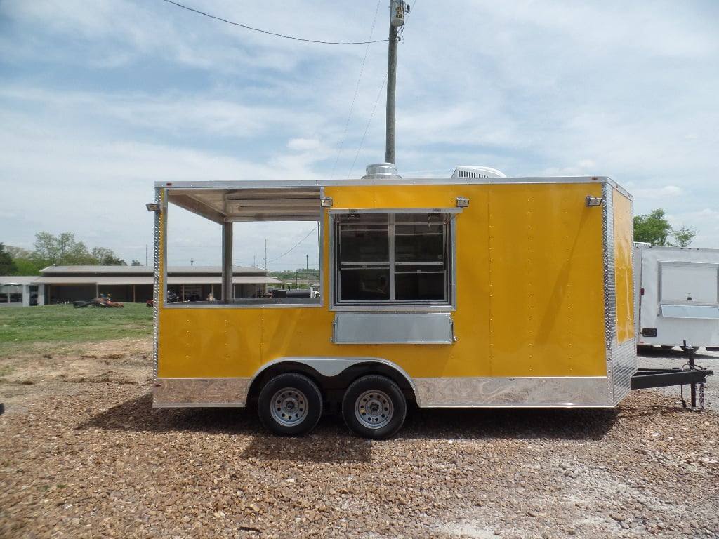 198-8.5-x-16-yellow-concession-food-catering-event-trailer-8.jpg 8.5' x 16' Yellow Concession Food Catering Event Trailer