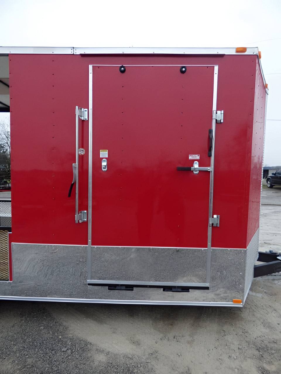 2-enclosed-trailer-7-x-20-red-hybrid-motorcycle-event-trailer-10.jpg Enclosed Trailer 7' x 20' Red Hybrid Motorcycle Event Trailer