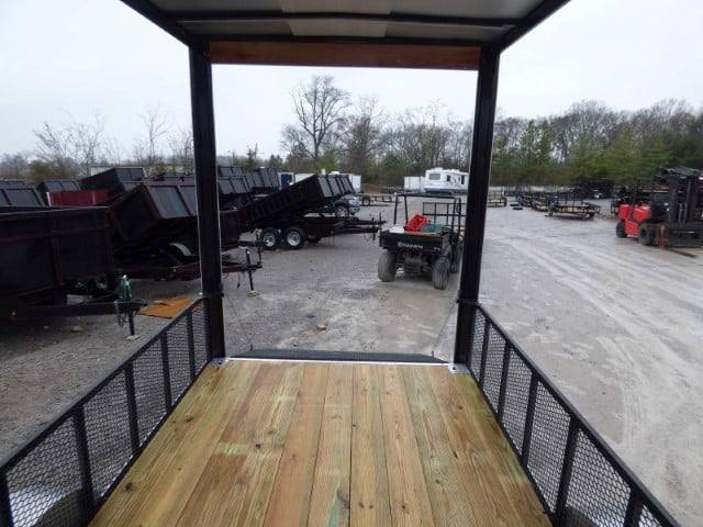 2-enclosed-trailer-7-x-20-red-hybrid-motorcycle-event-trailer-6.jpg Enclosed Trailer 7' x 20' Red Hybrid Motorcycle Event Trailer