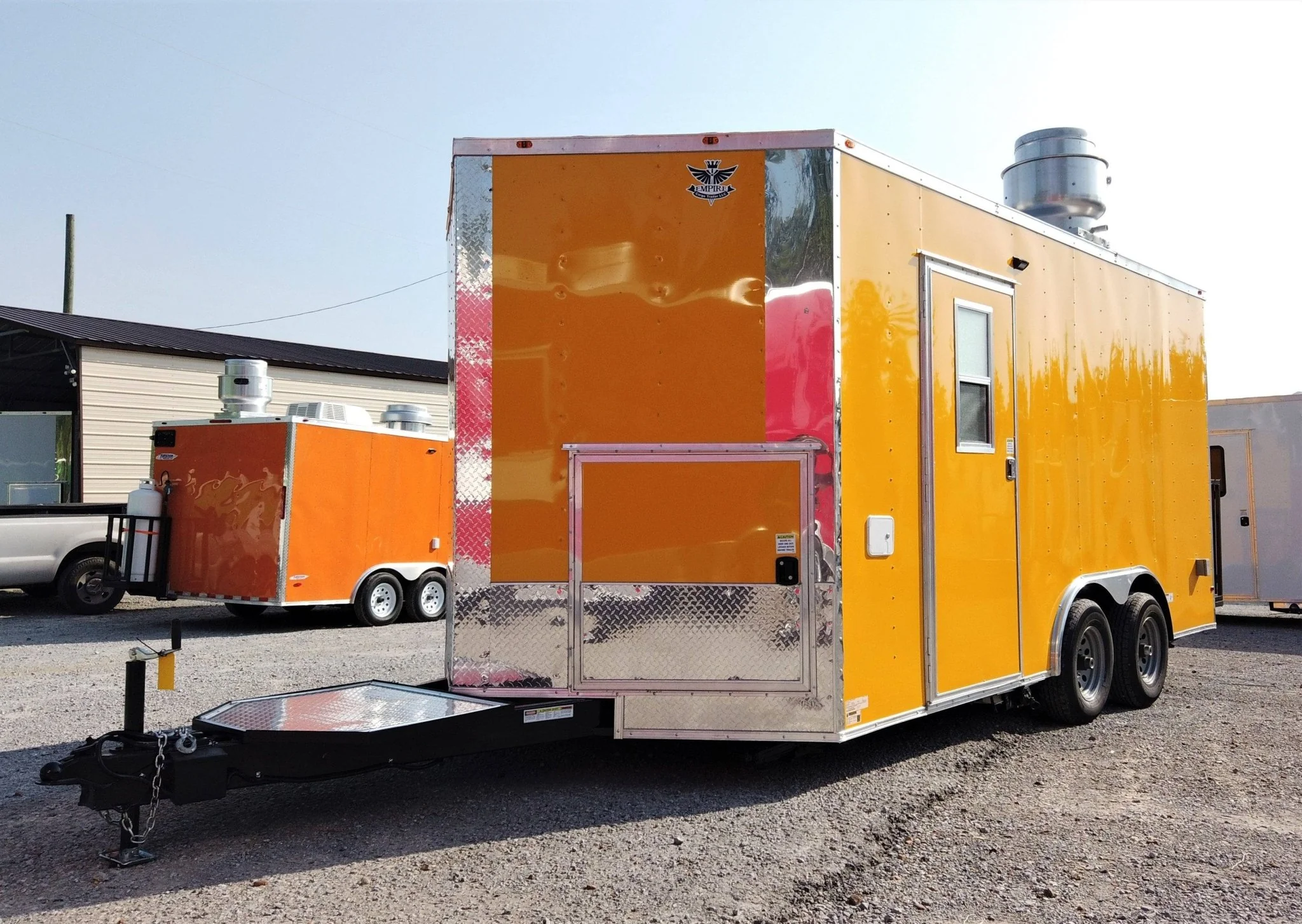 200-8.5-x-16-yellow-concession-food-v-nose-trailer-5.webp 8.5' x 16' Yellow Concession Food V-Nose Trailer