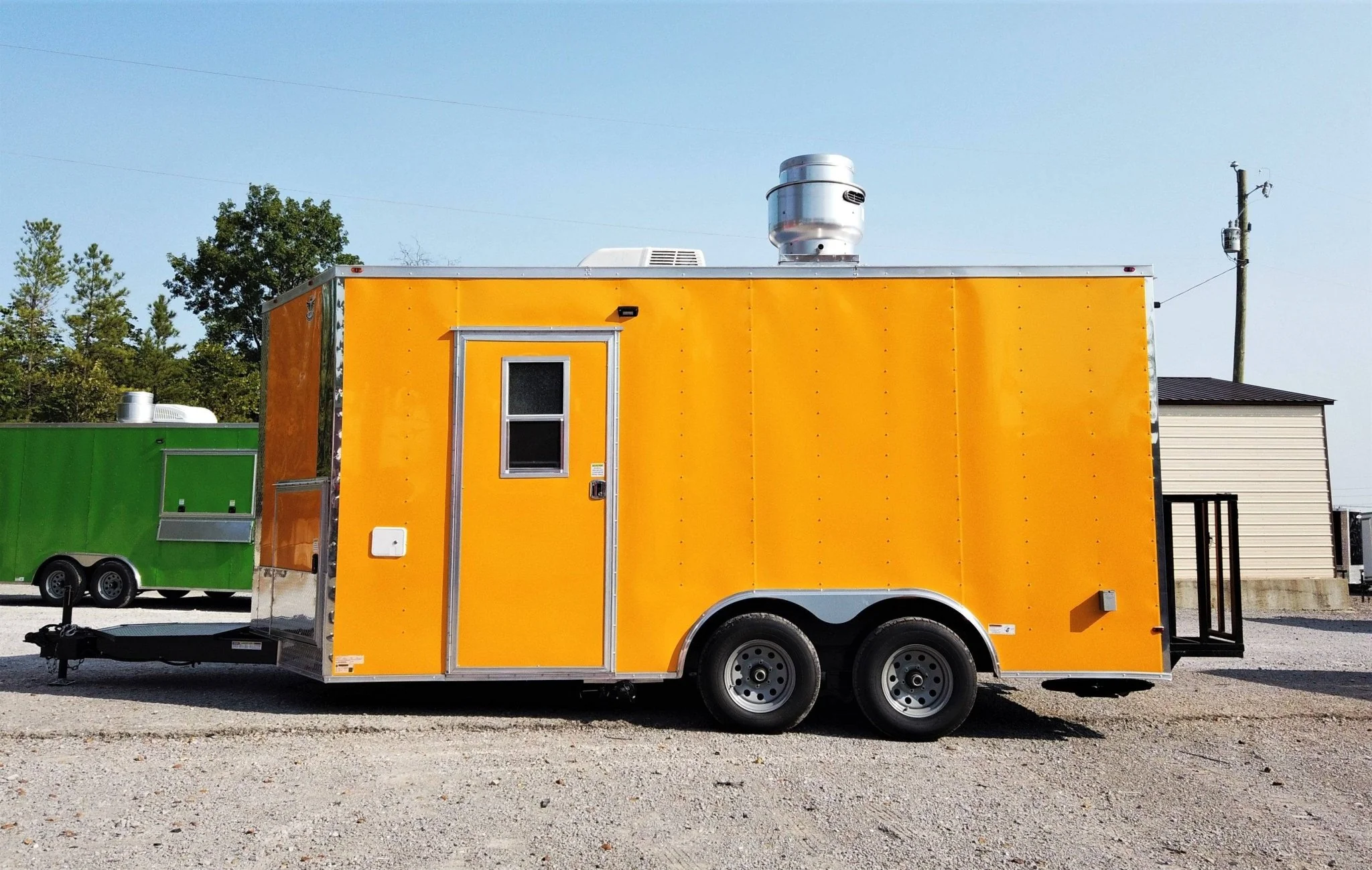 200-8.5-x-16-yellow-concession-food-v-nose-trailer-8.webp 8.5' x 16' Yellow Concession Food V-Nose Trailer