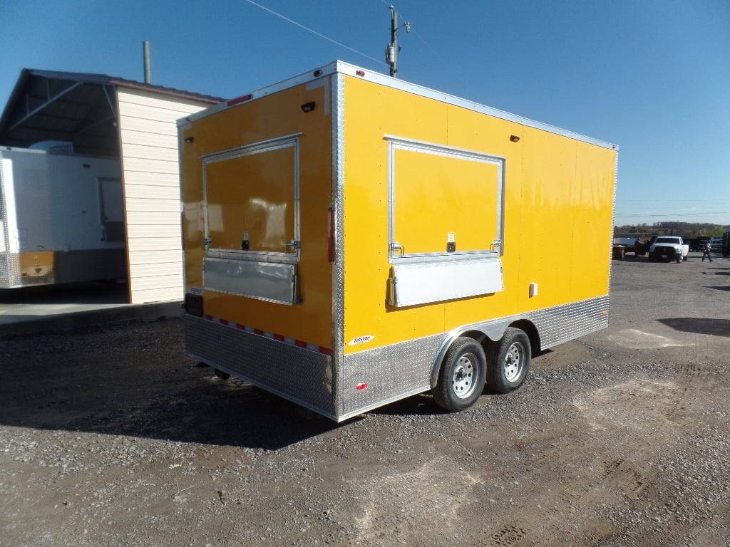 201-8.5-x-16-yellow-event-concession-food-trailer-11.jpg 8.5' x 16' Yellow Event Concession Food Trailer