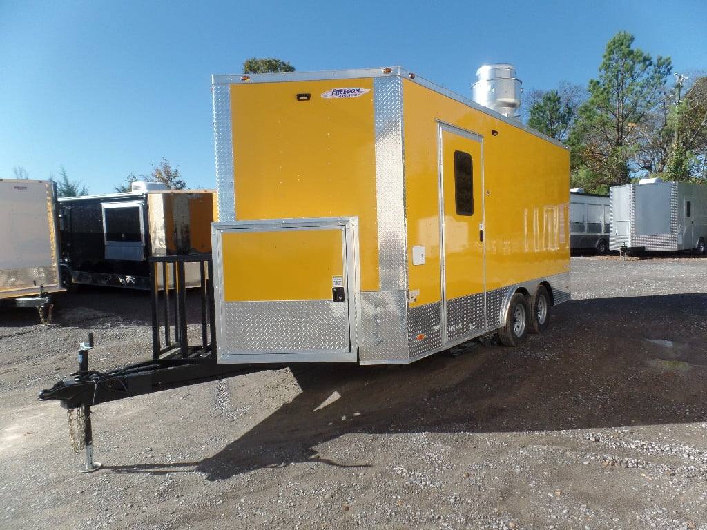 201-8.5-x-16-yellow-event-concession-food-trailer-20.jpg 8.5' x 16' Yellow Event Concession Food Trailer