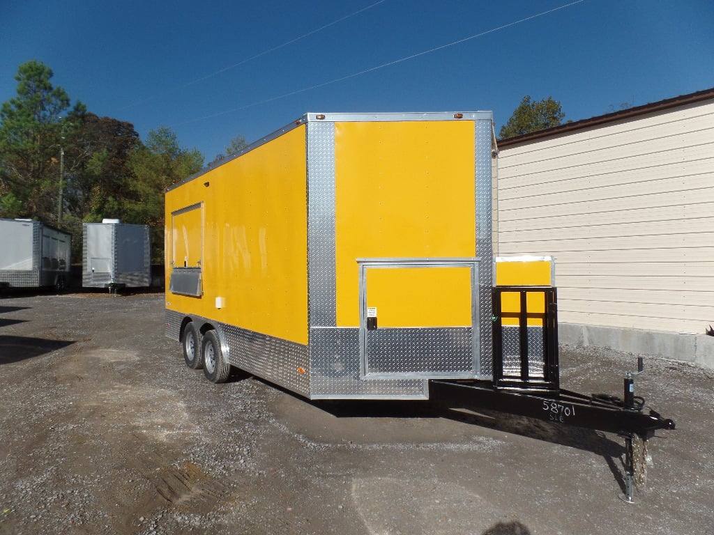 201-8.5-x-16-yellow-event-concession-food-trailer-24.jpg 8.5' x 16' Yellow Event Concession Food Trailer