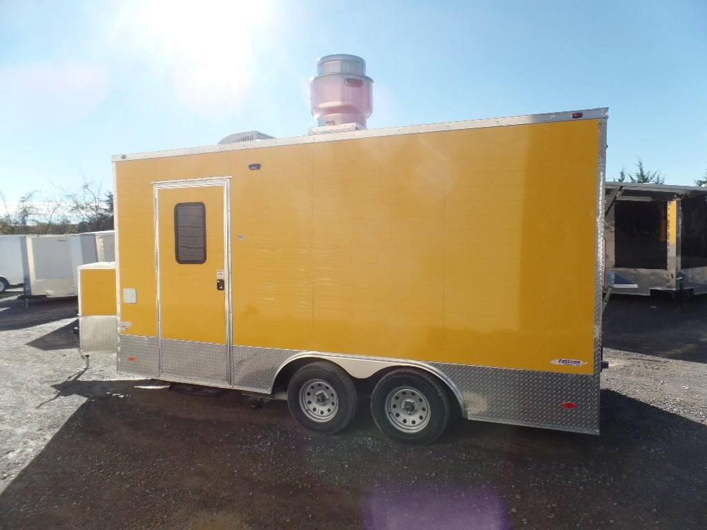 201-8.5-x-16-yellow-event-concession-food-trailer-25.jpg 8.5' x 16' Yellow Event Concession Food Trailer