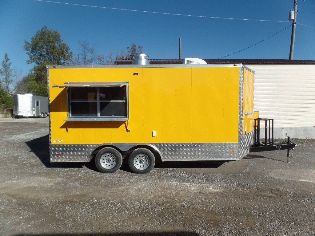 201-8.5-x-16-yellow-event-concession-food-trailer-9.jpg 8.5' x 16' Yellow Event Concession Food Trailer