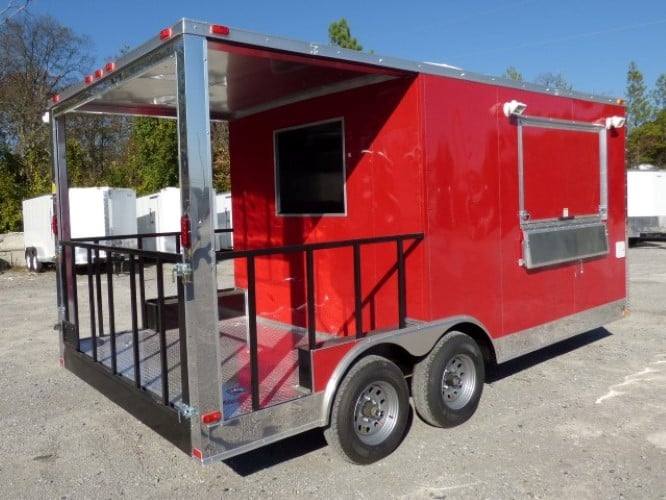 208-8.5-x-17-concession-red-bbq-food-catering-event-trailer-10.jpg 8.5' x 17' Concession Red BBQ Food Catering Event Trailer