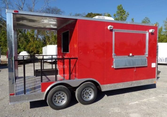 208-8.5-x-17-concession-red-bbq-food-catering-event-trailer-15.jpg 8.5' x 17' Concession Red BBQ Food Catering Event Trailer