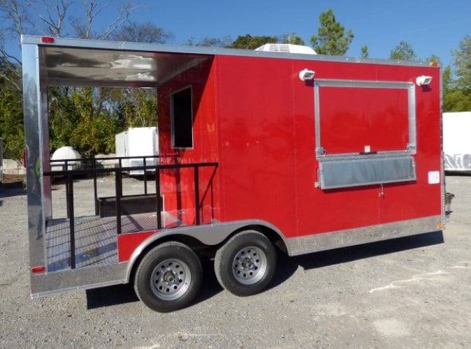 208-8.5-x-17-concession-red-bbq-food-catering-event-trailer-21.jpg 8.5' x 17' Concession Red BBQ Food Catering Event Trailer