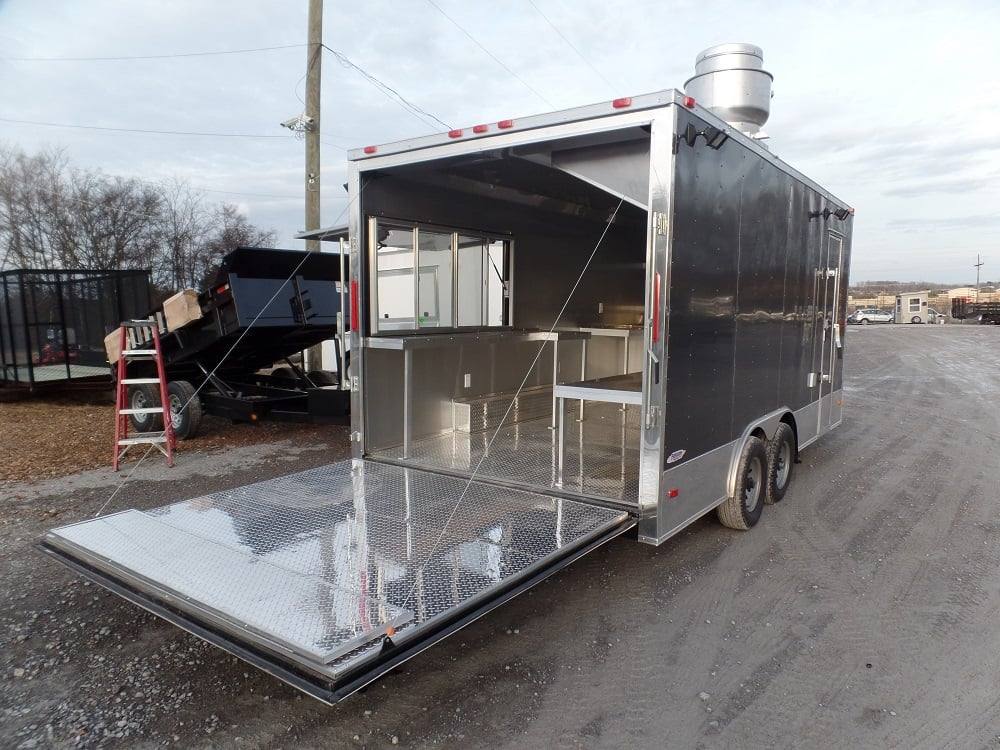 209-8.5-x-17-concession-trailer-charcoal-grey-food-event-catering-6.jpg 8.5' x 17' Concession Trailer Charcoal Grey Food Event Catering