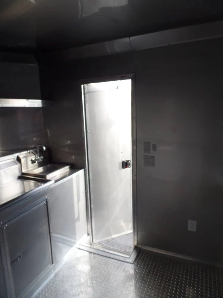 209-8.5-x-17-concession-trailer-charcoal-grey-food-event-catering-8.webp 8.5' x 17' Concession Trailer Charcoal Grey Food Event Catering