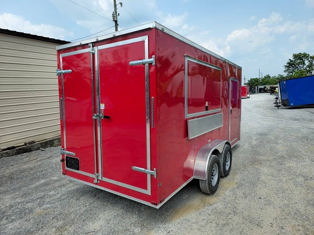 7' X 16' Flatfront Concession Trailer Food Event Catering