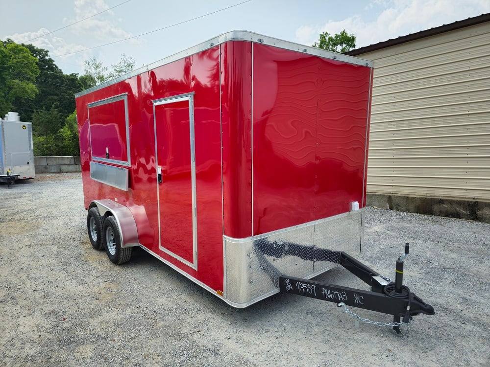 7' X 16' Flatfront Concession Trailer Food Event Catering
