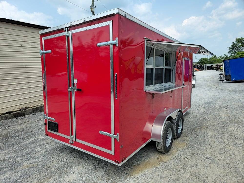 7' X 16' Flatfront Concession Trailer Food Event Catering