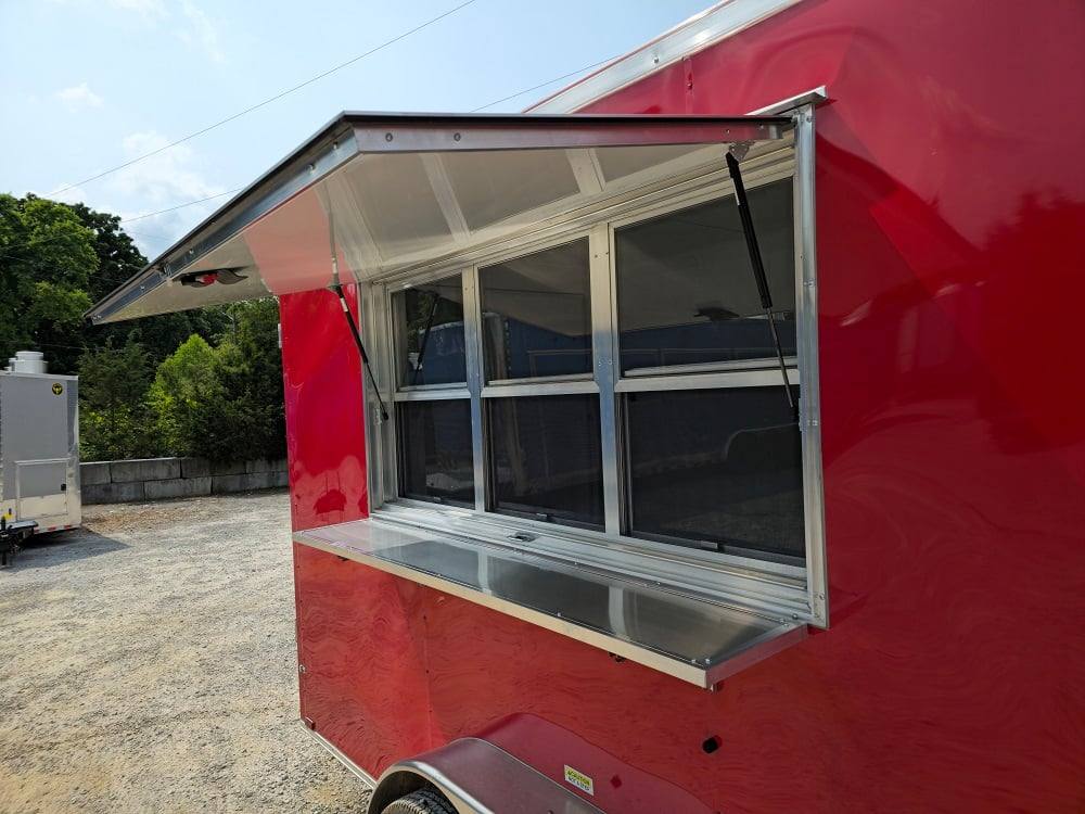 7' X 16' Flatfront Concession Trailer Food Event Catering