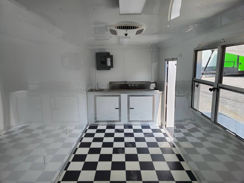 7' X 16' Flatfront Concession Trailer Food Event Catering