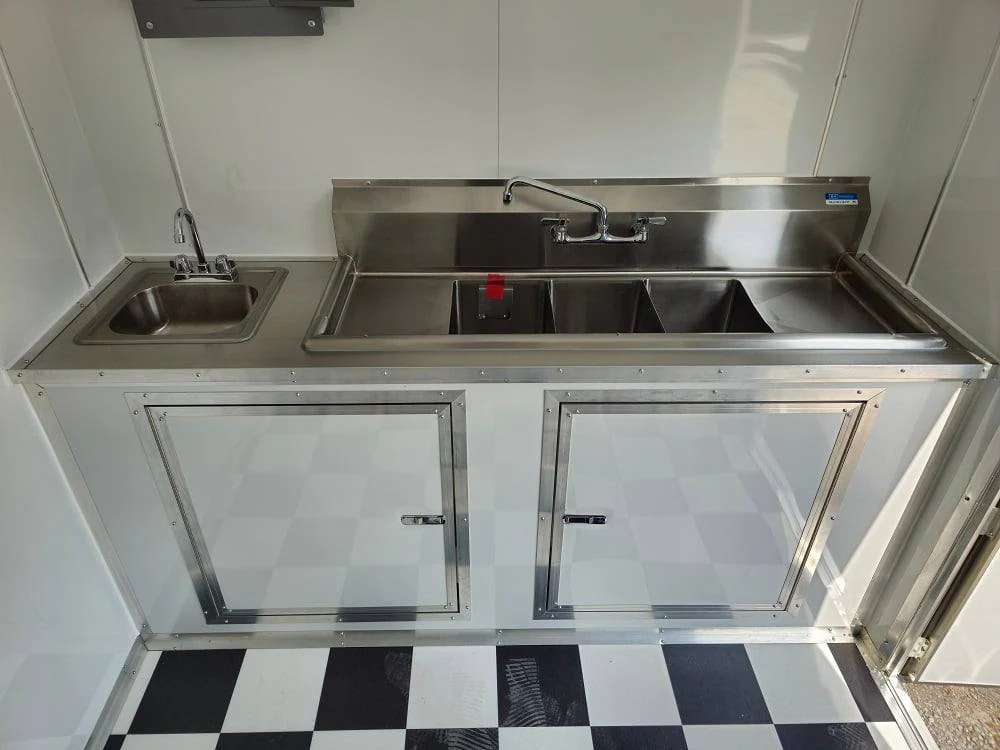 7' X 16' Flatfront Concession Trailer Food Event Catering