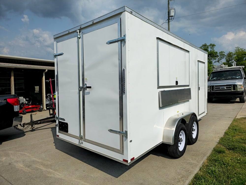 7' X 16' Flatfront Concession Trailer Food Event Catering
