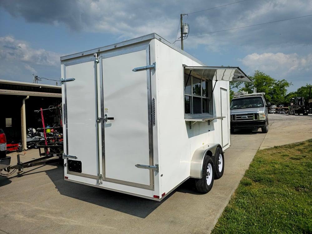 7' X 16' Flatfront Concession Trailer Food Event Catering