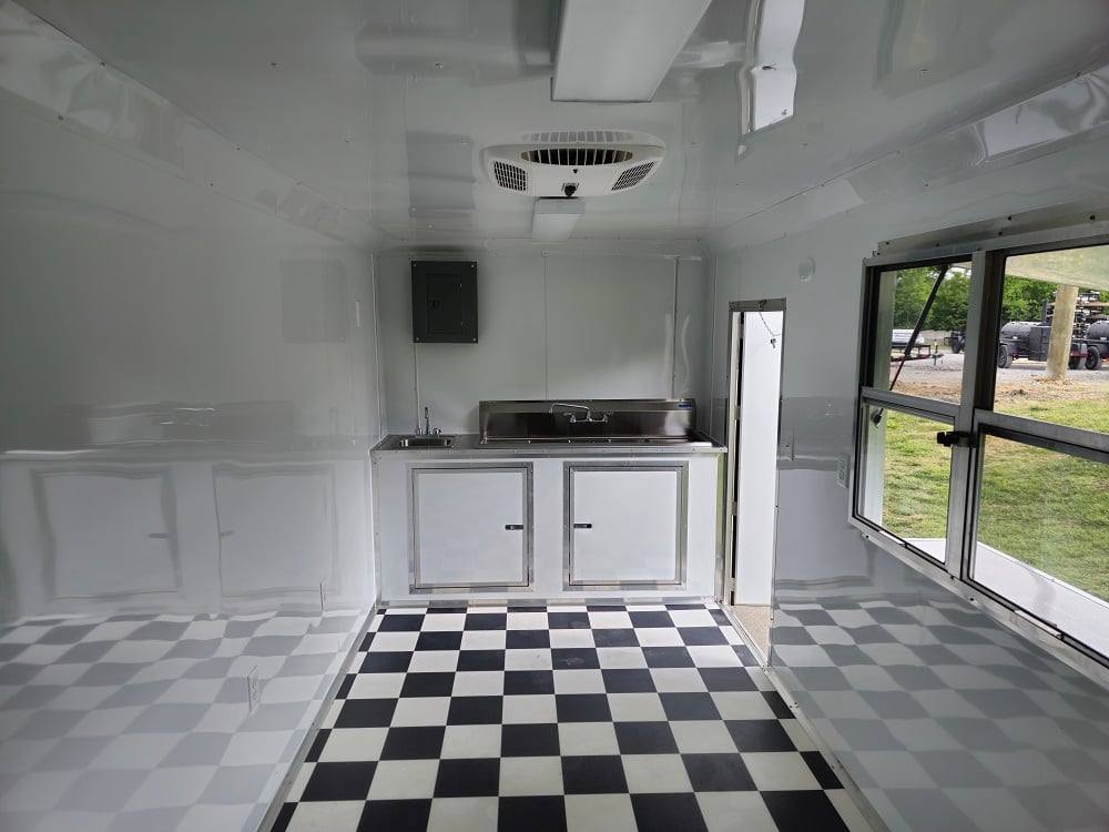7' X 16' Flatfront Concession Trailer Food Event Catering