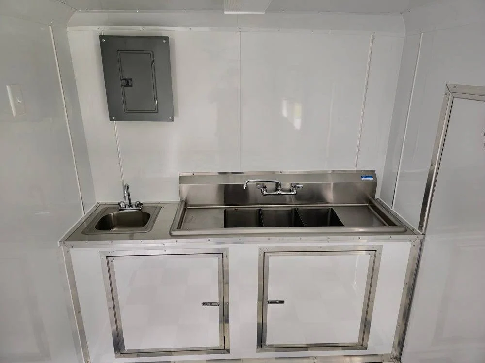 7' X 16' Flatfront Concession Trailer Food Event Catering