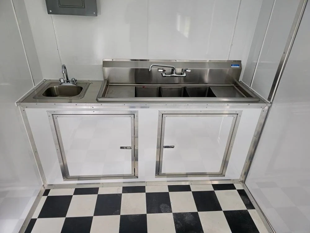 7' X 16' Flatfront Concession Trailer Food Event Catering