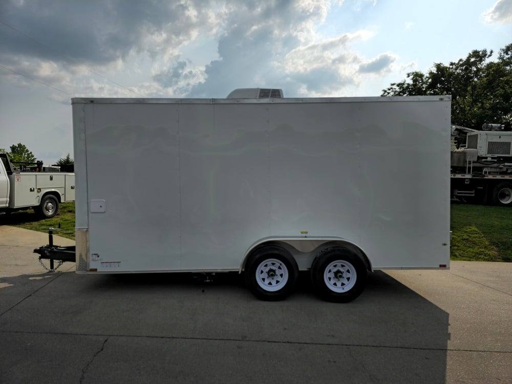 7' X 16' Flatfront Concession Trailer Food Event Catering